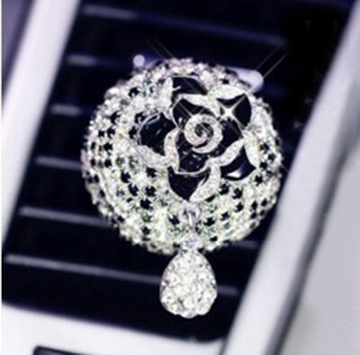 

Automobile Decoration Ornaments Fashionable Rhinestone Car Air outlet Solid Fragrance clip Car Accessories Nice Gift Beautiful