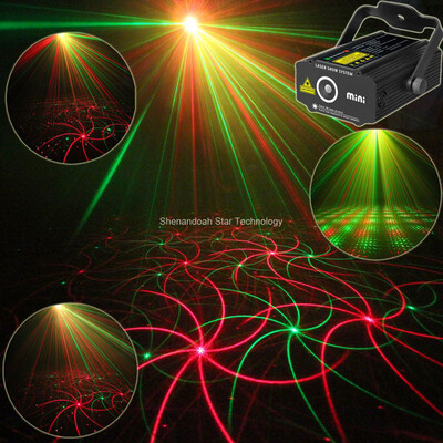 

ESHINY MINI R&G Laser Whirlwind 2 patterns Projector DJ Dance Disco Bar Family Party Xmas Effect Stage lighting Lights Show B20