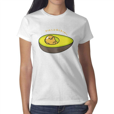 

Melinda Avocado Janpanese Womens White Tshirt Cotton Lovely T-Shirts