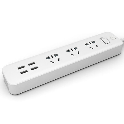 

Box QUANWANG M530USB intelligent 4USB port charge socket 3 hole 18 meters child protection door control switch is not fire socket plug plug