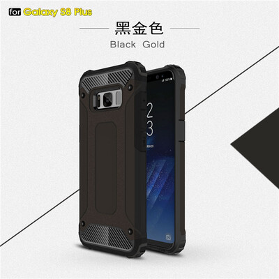 

Fivice Samsung Galaxy S8 plus case Luxury Silicone Diamond Armor PC Hard Shell Phone Case