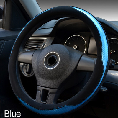 

1 Pcs Automobile Steering Wheel Cover durable fiber Fashion Multi-color Non-slip comfortable Car Interior Protection Accessories