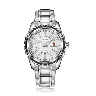 

Romacci NAVIFORCE Fashion Causal Men Watches Quartz Male Watch 3ATM Water-resistant Luminous Wristwatch Calendar Time Display