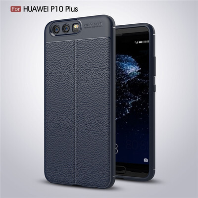 

Fivice Huawei P10 plus case Luxury leather TPU silicone anti-fall soft shell phone case