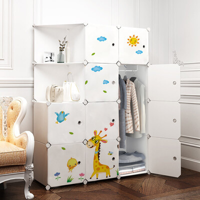 

Anya anerya storage cabinet drawer plastic non-wood simple wardrobe closet childrens toy locker combination quilted storage box