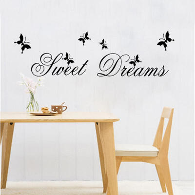 

DIY Sweet Dreams Butterfly Mural Wall Quote Decals Sticker Vinyl Room Decor UKLX