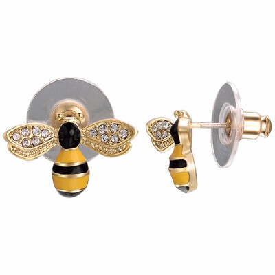 

Yoursfs Hot new flower earrings zircon earrings wholesale Earings Fashion Jewelry Punk for women Crystal Bee Flower Earrings Jewel