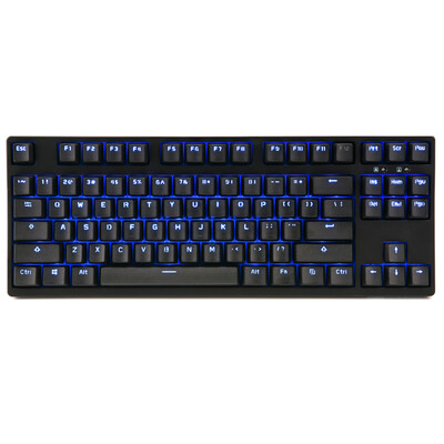 

GANSS GS 87 key cherry shaft mechanical keyboard black red axis blue light PBT version
