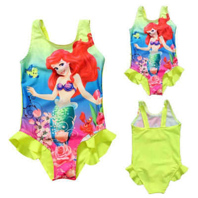 

Kids Girl Toddler Ariel Swimsuit Swimwear Swimming Bathing Suit Bikini Tankini