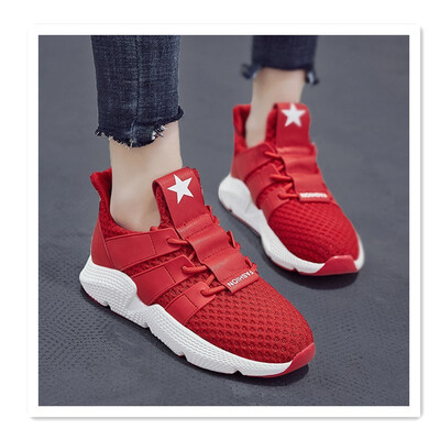 

2018 new wild Korean sports shoes breathable mesh running casual shoes breathable mesh safety walking shoes