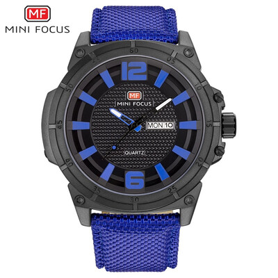 

MINI FOCUS Fashion Nylon Strap Men Quartz Watch MF0136G