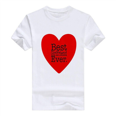 

Anniversary Gifts Best Girlfriend Ever Valentines Day Heart Handle Men Tshirt
