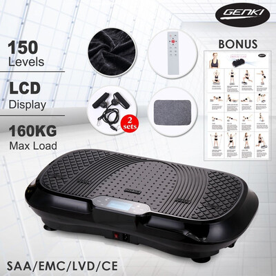 

200W Ultra Slim Vibration Trainer Plate Platform Body Shaper Exercise Machine