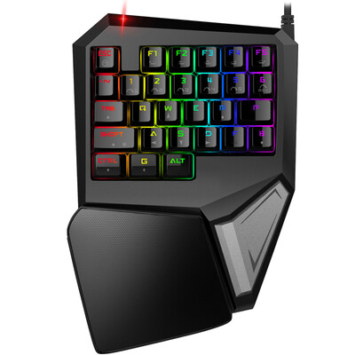 

Красочный (Delux) KM08 + M619 проводной мыши RGB-подсветкой зеленой оси механические клавиатуры