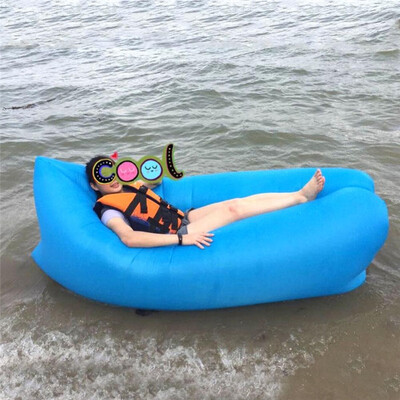 

Outdoor Portable Camping Lazy Bed Compression Lounger Bag Inflatable Air Sofa Hangout Couch