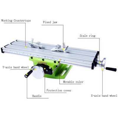 

Bench Vise For Drilling Milling Machine Mini Multifunctional Cross Working Table Vise Mechanic Tools