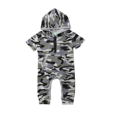 

Newborn Baby Girl Kid Boy Camo Casual Cotton Romper Jumpsuit Bodysuit Clothes