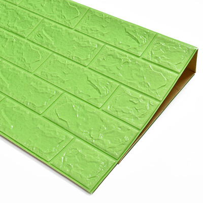

Ou Wei thickened anti-collision wall stickers wallpaper self-adhesive bedroom warm wall decoration stickers bathroom 3D stereo waterproof background wall paper living room soft bag 70cm77cm fruit green