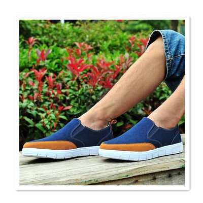 

Summer new sports breathable lightweight canvas shoes one pedal lazy casual shoes tide shoes color matching student shoes