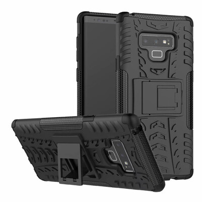 

Fivice Samsung Note 9 Case TPU anti-fall tire pattern back clip bracket phone case