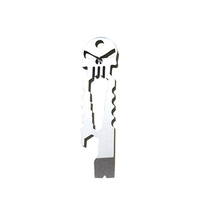 

Multi-Functional Skull EDC Tool Pocket Stainless Steel Bottle Opener Self-Defence Emergency Camping Tool