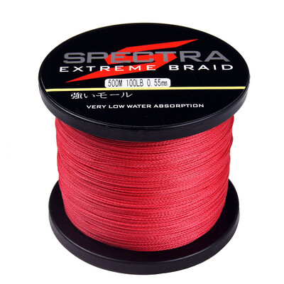 

100M-2000M 6LB-300LB Test Red 100%PE Dyneema Braided Fishing Line