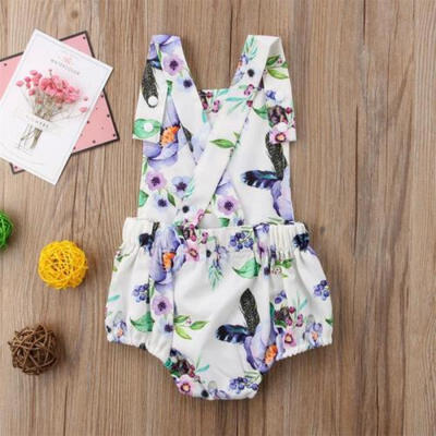 

Newborn Infant Baby Girl Floral Romper Bodysuit Jumpsuit Outfits Sunsuit Clothes