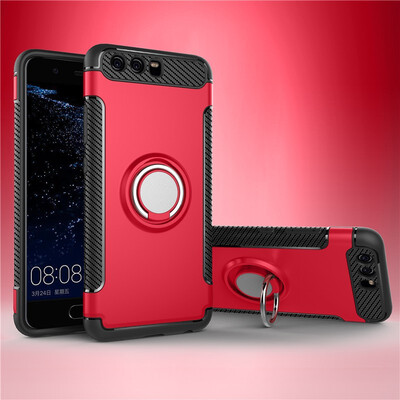 

Fivice Huawei P10 plus case PC metal ring shell magnetic car bracket TPU phone case