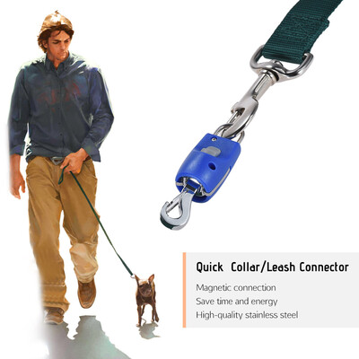 

Dog Collar Leash Connector Automatic Magnetic Magic Latch with Fastener Stainless Steel