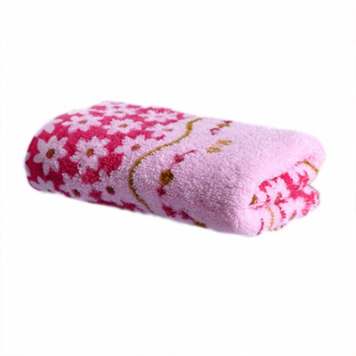

2017 Hot High quality 3373cm Cotton Printed Absorbent Towel Dry Hand Face Towels Three colors