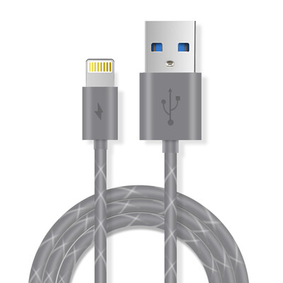 

Meiyi Apple быстрый зарядный кабель для передачи данных / зарядка мобильного телефона 1 м M14 темно-серый для iPhone7 / 7Plus / 6s / 6Plus / 5s и т. Д.
