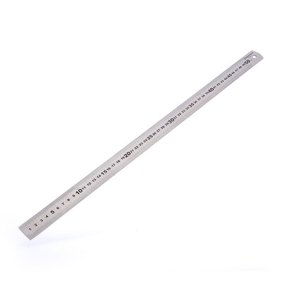 

Steel Shield SHEFFIELD S079020 Stainless steel ruler metric drawing steel ruler double-sided scale steel ruler 50 cm cm