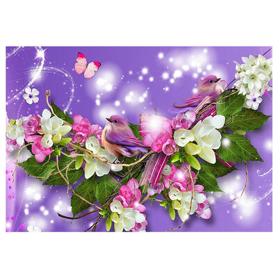 

UpperX Flower Dird Arrangement 5D DIY Diamond Painting Flower Cross Stitch Diamond Embroidery Mosaic Diamond Wall Painting