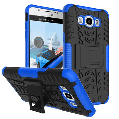 

Fivice Samsung J710J7 2016 Case TPU anti-fall tire pattern back clip bracket phone case