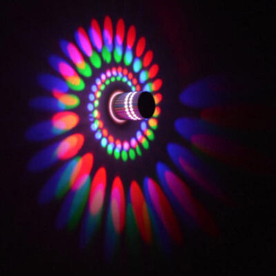 

Creative KTV RBG LED Spiral Ceiling Light Hallway Porch Lighting Bar Lamp FR