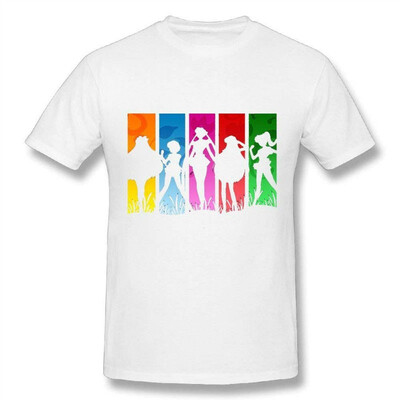 

Womens Newest Sailor Moon Silhouette Cotton T Shirt White