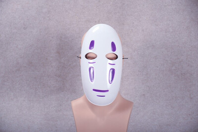

Black purple faceless male mask new anime wind thousand&a thousand hot sale big promotion cosplay