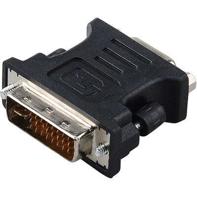 

Ferguson (cabos) F0028 dvi turn vga adapter DVI to VGA conversion head dvi to vga male to female computer connected display black
