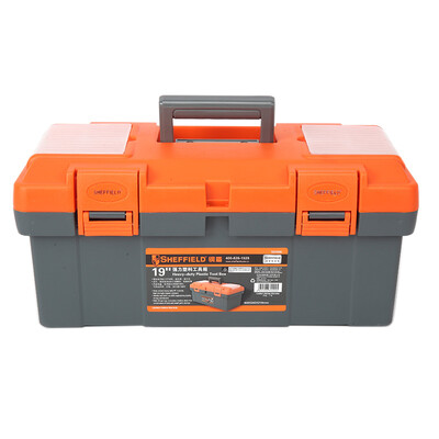 

Steel Shield (SHEFFIELD) S024006 Enhanced Industrial PP Plastic Toolbox Multifunctional Storage Repair Kit 19 "Rugged