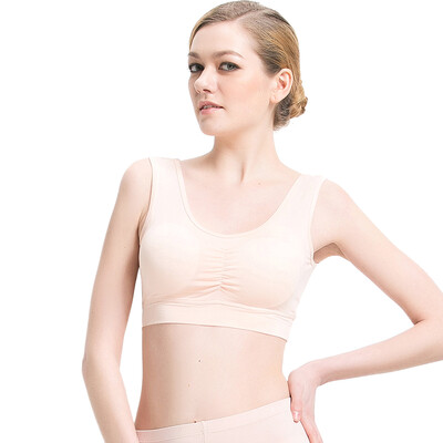 

Small nurse bra no steel bra bra noodles female modal sports bra large underwear SMB chest pad removable skin powder L 170100