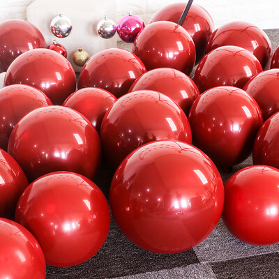 

Palace scented macaron balloon jewel red birthday balloon string wedding balloon romantic wedding scene layout wedding room decoration wedding supplies gems red 100 loaded gas cylinder ribbon dispensing