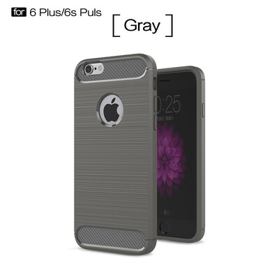 

Fivice iphone 6S plus case Luxury brushed carbon fiber TPU soft shell
