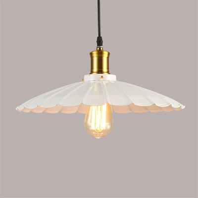 

Baycheer HL486939 Indoor Single Black Pendant Lamp 984" Wide Scalloped Shade