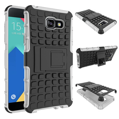 

Fivice Samsung A710A7 2016 Case TPU anti-fall tire pattern back clip bracket phone case