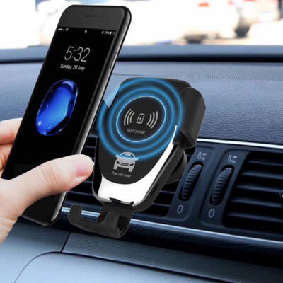 

Qi Wireless Car Holder Cradle Mount Stand Fast Charger Charging For iPhone 8 X