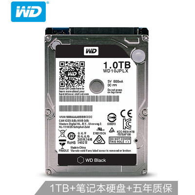 

Western Digital WD Black Disc 1TB SATA6Gb s 7200 RPM 32M Notebook Hard Drive WD10JPLX