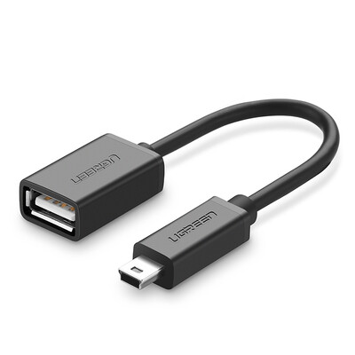 

Green Alliance (UGREEN) 10821 OTG data line Andrews mobile phone computer flat panel U disk mouse cable Micro USB OTG line flat line black