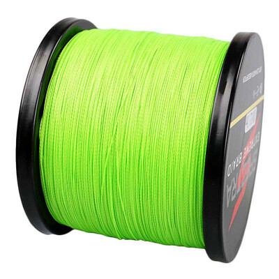 

100M-2000M 6LB-300LB Test Fluorescent Green 100%PE Dyneema Braided Fishing Line
