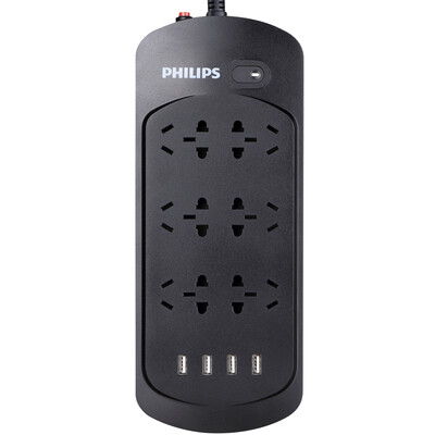 

ГБ Philips PHILIPS новый сокет отверстие 6 4USB4.1A состав монтажной платы 3 м Защита защита от перегрузки Переключатель управления общей удлинитель удлинитель молнии полоса Газа ребенок дверь