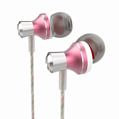 

Samini T1 mobile phone headset in-ear cable control with wheat heavy subwoofer universal type for Xiaomi Huawei Meizu Android Apple mobile phone laptop earplugs rose gold